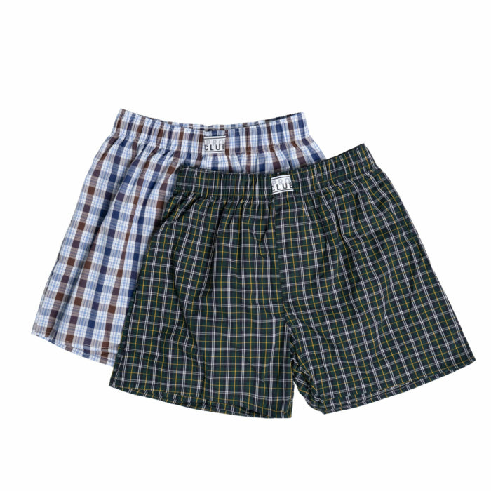 Pro Club Men's Classic Woven Boxers (2 mixed pairs)